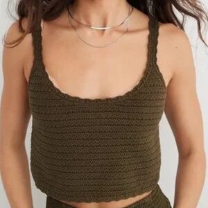 Aerie Summer Nights Cropped Tank Top